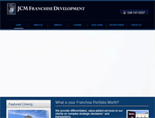 Tablet Screenshot of jcmfranchise.com